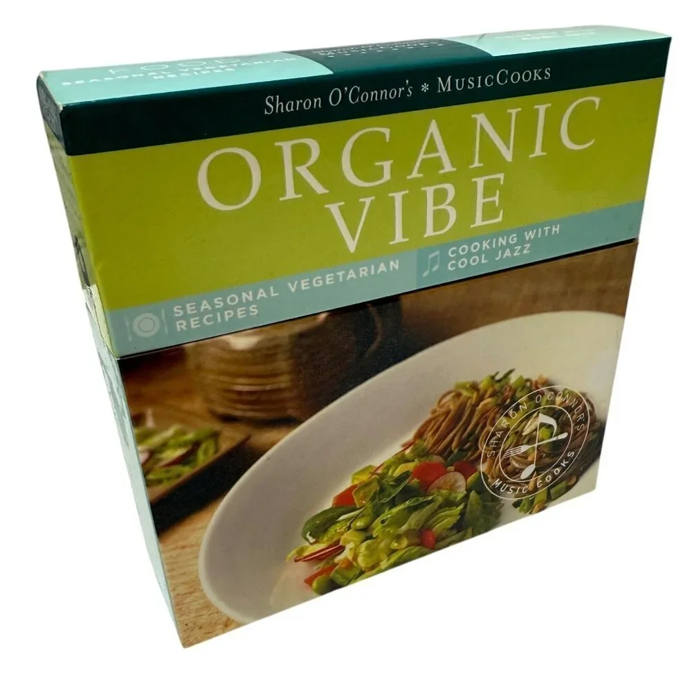 Menus and Music Organic Vibe Recipes and Jazz CD Cooking Book Set